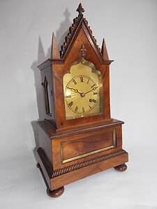 Antique Bracket Clocks & Mantel Clocks. gothic regency library clock