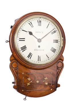 Antique English Fusee Dial / Wall Clocks. july10 9 inch convex wall