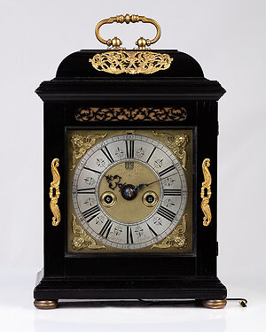 Antique Bracket Clocks & Mantel Clocks. ebony veneered bracket clock circa 1695 
