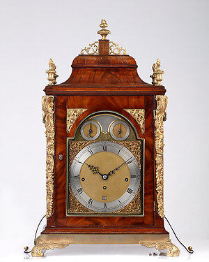 Antique Bracket Clocks & Mantel Clocks. mahogany musical bracket clock